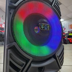 1500mah Led Bluetooth Rechargable Speaker With Mic And Remote Control 