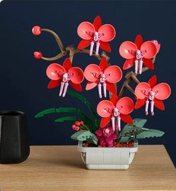 NAYIHOOP Orchid Flowers Bouquet Building Sets Home Decor for Adults Girls Compatible with Lego