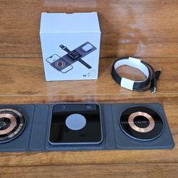 
Foldable 3 in 1 Wireless Travel Charger