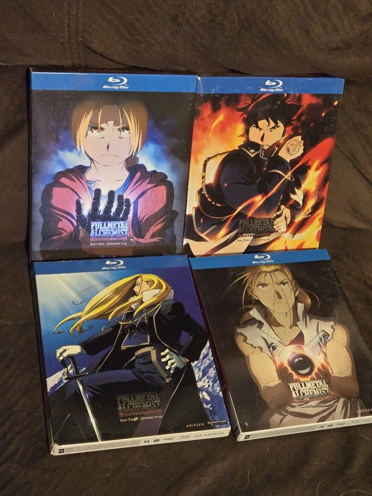 Fullmetal Alchemist brotherhood Blu-ray Part 1, 2, 3, 4 