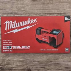 Milwaukee 2848-20 M18 Cordless Electric Portable Inflator (Tool-Only) Brand New in Box