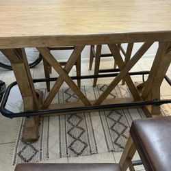 Table  With 4 benches (chairs)