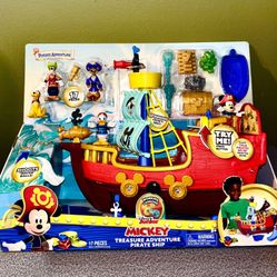 Disney Junior Mickey Mouse Voice Funhouse Treasure Adventure Pirate Ship  