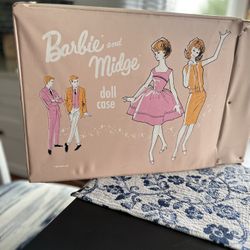 Vintage Barbie & Midge With Case