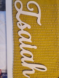 Wooden Name "ISAIAH" Decor