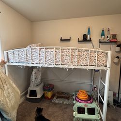 LOFT BED, MATRESS, SHEETS. NEED GONE THIS WEEKEND