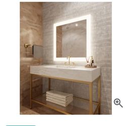 Led Bathroom Mirror Anti Fog 36x36
