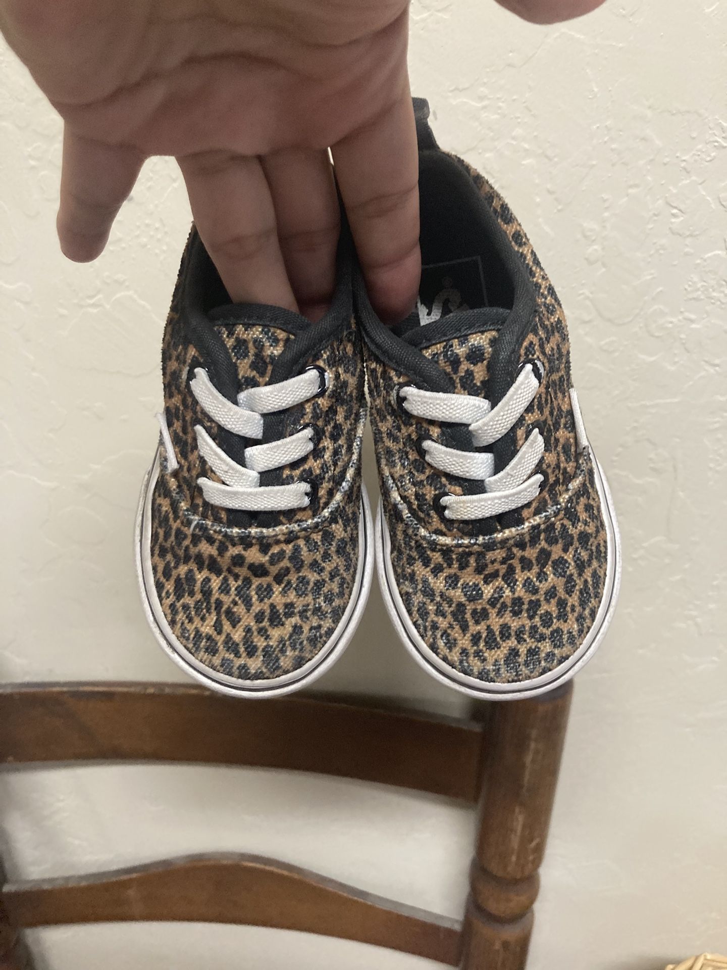 Leopard Print Vans Toddler Size 5