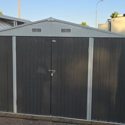 🔥 Practically New Metal Shed – 10x10– With Flooring! 🔥