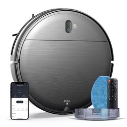 Robot Vacuum and Mop Combo, WiFi/App/Alexa, Robotic Vacuum Cleaner with Schedule, 2 in 1 Mopping Robot Vacuum with Watertank and Dustbin, Self-Chargin