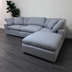 New Gray Sofa Cloud Couch Sectional
