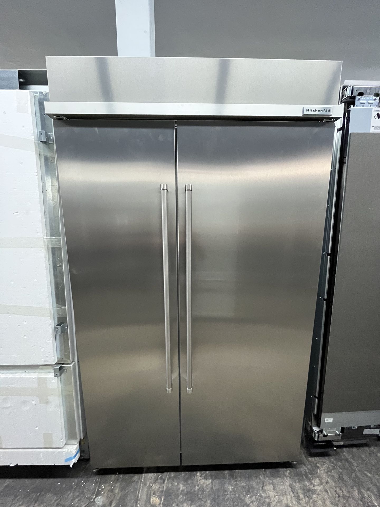 Kitchen Aid Stainless Steel Built In 48” Refrigerator With Ice Maker