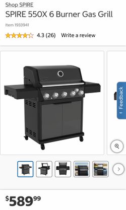 NEW IN BOX PROPANE GAS BBQ GRILL WITH SIDE BURNER