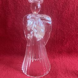 Vintage Mikasa Crystal Glass Angel Candle Holder 7.25”