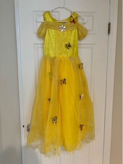 Yellow Dress with Butterflies ~ 43 inches long