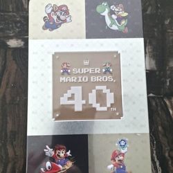 Nintendo Switch Super Mario Bros. 40th Anniversary Sealed Steelbook Game Case