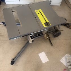 Ryobi Table Saw With Wheels Used For One Project 6 Years Ago