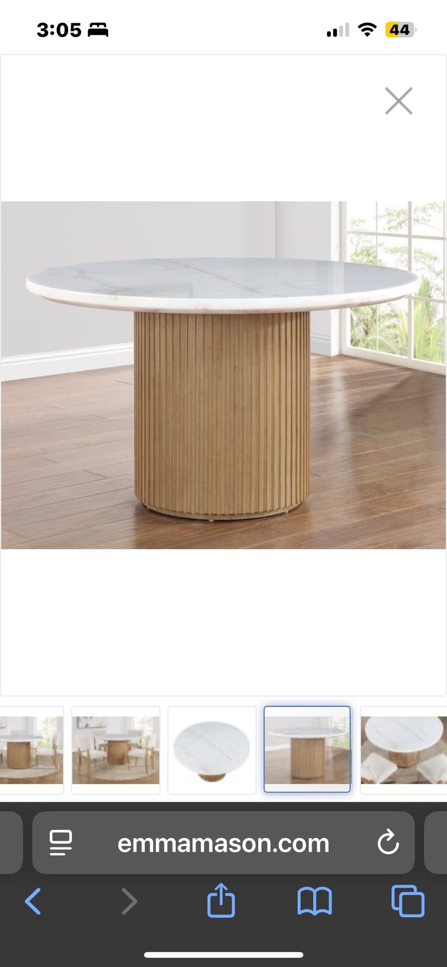 Marble Top Dining Table