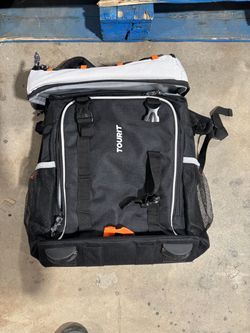 TourIt 50 Can Rolling Backpack, Double Deck & Dual-Bar Handle with Wheels