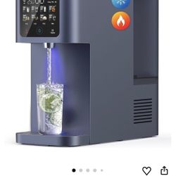 TOKIT T1 Ultra Cold & Hot Reverse Osmosis Water Filter Countertop Dual UV Water Dispenser 5℃ Cooling and Instant Heating RO Water Filtration System 8 