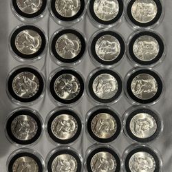 1955 Franklin Half Dollar Proof Roll