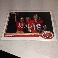 1991 Upper Deck Card Number 54 Joe Montana