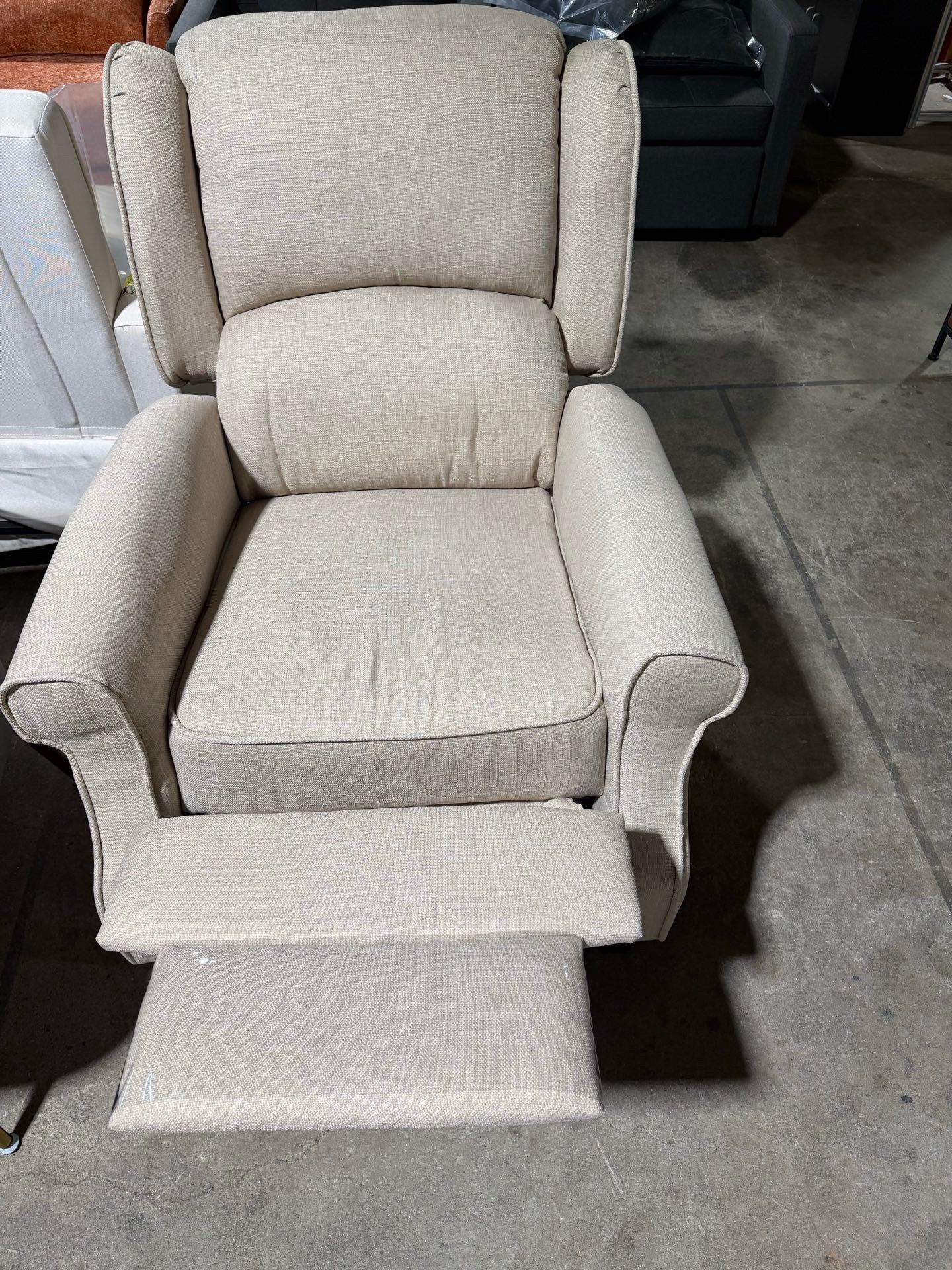 Brand new Recliner Chair for Living Room, Modern Reclining Sofa Home Theater Seating with Upholstered Push Back, Mid-Century Reclining Armchair with L