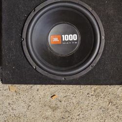 12" JBL Sub With Sealed Box