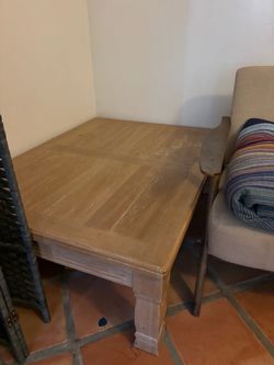 Solid wood coffee table