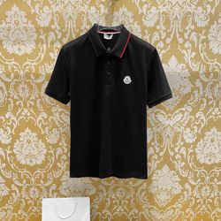 Moncler Black Polo Shirt 24ss