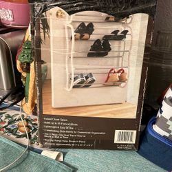 3 Interlocking Shoes Racks For Customized Organization. New.