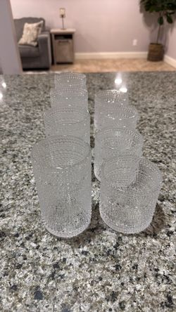 8 Piece Glass cups
