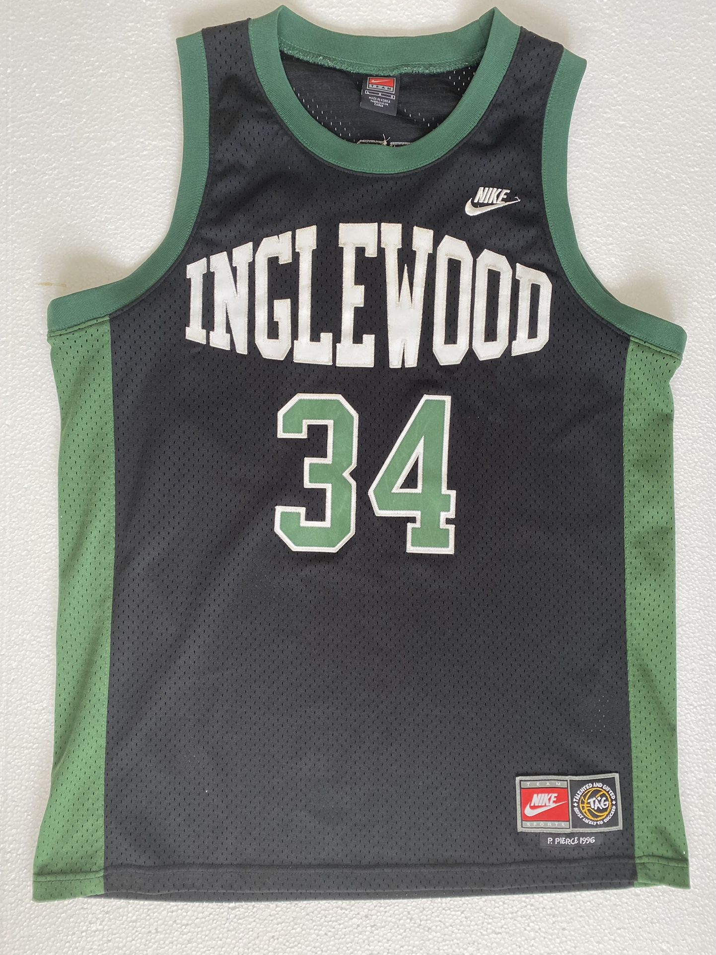 Paul Pierce Inglewood High School Basketball Jersey Custom Throwback Retro  Jersey