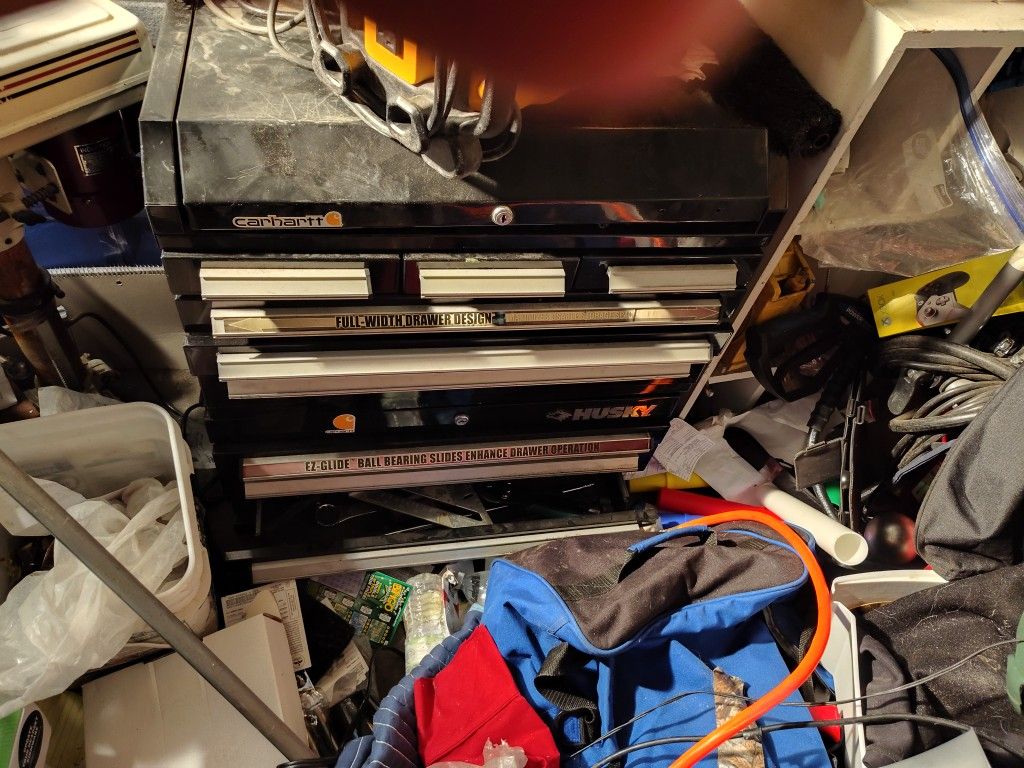 Husky Tool Box Full With Tools 