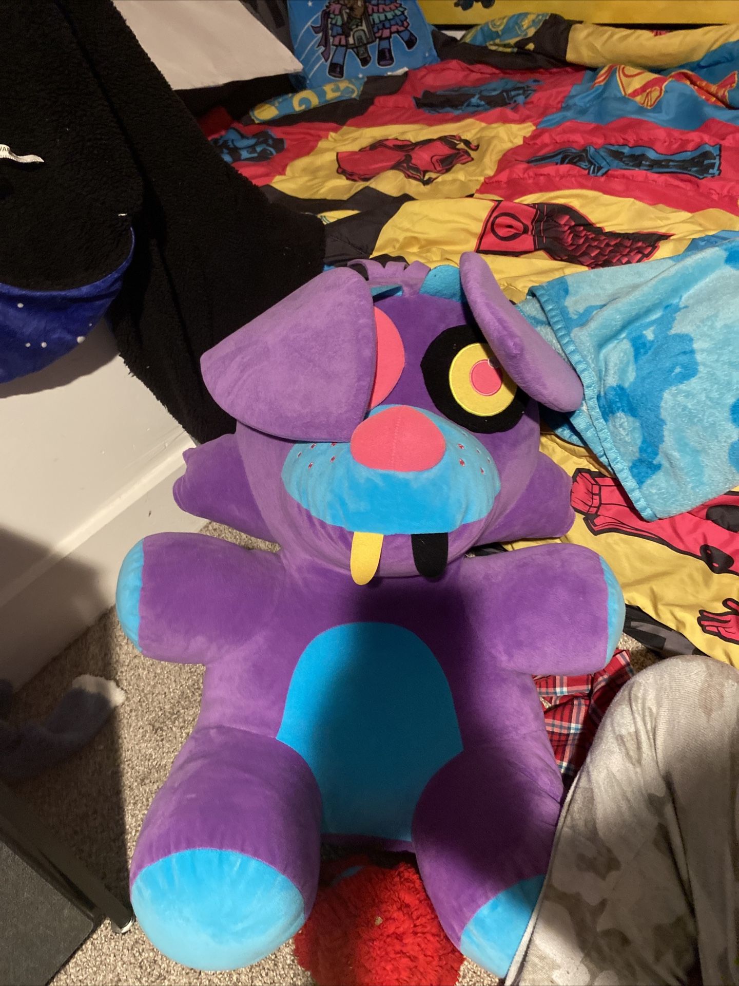 Five Nights At Freddy’s Jumbo Purple BLACKLIGHT FOXY 24” Plush FNAF Plushies