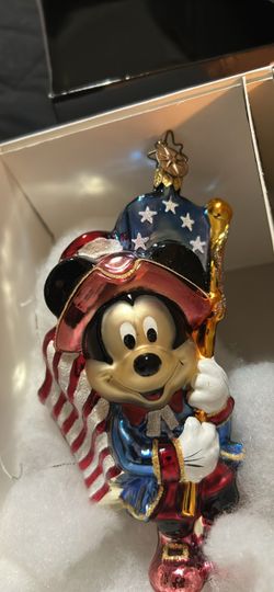 Christopher Radko patriotic, Mickey Mouse