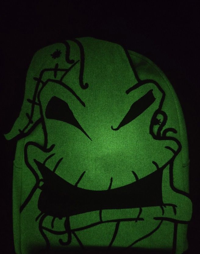 Brand New! Loungefly Disney The Nightmare Before Christmas Oogie Boogie Glow-in-the-Dark Mini Backpack 