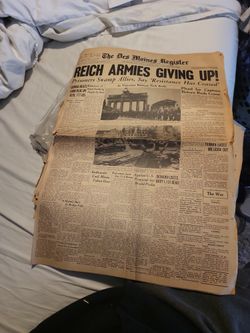 Des Moines News Paper 1945
