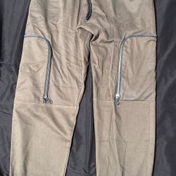 Dion Cargo Zip Navy Green Pants