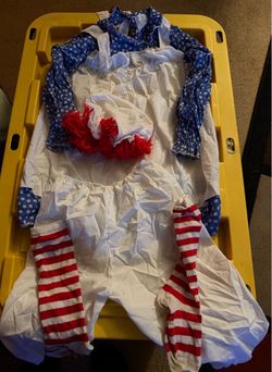 Kids Raggedy Ann Halloween Costume with Accessories