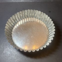 VTG French Tart Quiche Pie Pan With Removable Base Large 9 3/4” X 2 1/8”