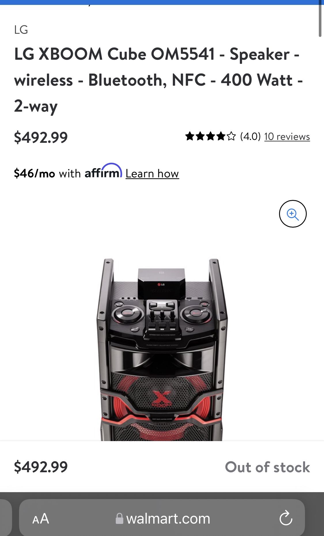 Bocina Lg Om5541 LG NFC XBOOM Bluetooth Speaker For Sale In Spring