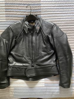 Ladies Vanson leather motorcycle jacket.