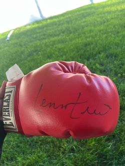 Lennox Lewis “The Lion” Boxing Glove Signed