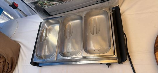 Triple buffet server/ warming tray