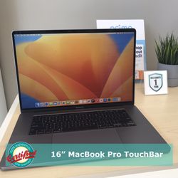 16” MacBook Pro TouchBar 
