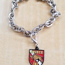 Stainless Steel Bracelet With HogEye Charm