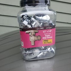Sharkbite Pex 1/2 X 3/8 Angle Stop Valve 20 Pack