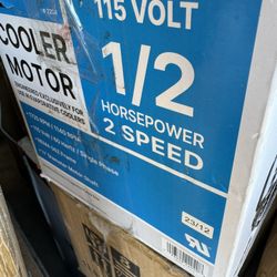 Cooler motor 1/2hp 2 Speed 
