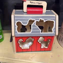 Wooden Toy Farm House 